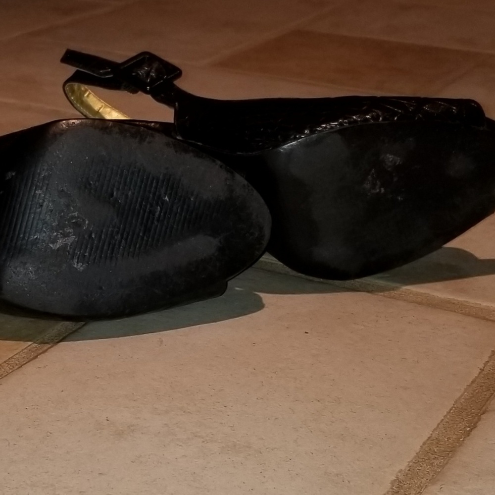 GUESS PEEP TOE, SLINGBACK STILETTOS - Picture 5 of 6